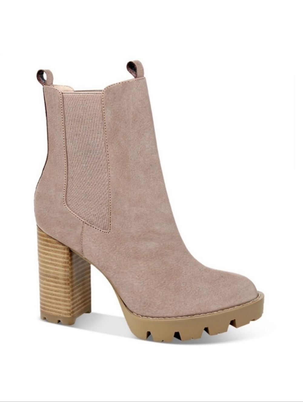 Charles David Suede Gambit Platform Heeled Boots